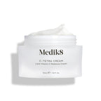 Medik8's C-Tetra® Cream, labeled Lipid Vitamin C Radiance Cream (50ml / 1.6 fl. oz.), features a white cream enriched with vitamin C and hyaluronic acid to nourish and hydrate skin for a radiant glow.