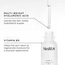 The Hydr8 B5™ serum by Medik8 comes with a dropper and contains multi-weight hyaluronic acid and vitamin B5 to hydrate, plump, and enhance skin hydration while reducing fine lines.