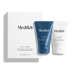 The Medik8 H.E.O.® Mask includes "Step 1" and "Step 2" tubes with the product box, offering an overnight treatment that intensely hydrates skin, leaving it visibly plump and revitalized by morning.