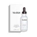 Clear bottle of Medik8's Hydr8 B5™ Serum, enriched with hyaluronic acid for skin hydration and fine line reduction, alongside a dropper and its sleek white box. Label text is black.