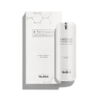 The r-Retinoate youth cream and Medik8's r-Retinoate® Day & Night Eye Serum feature minimalist packaging with molecular graphics. Both are infused with retinyl retinoate to target fine lines and wrinkles, promoting youthful radiance.
