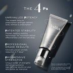 A tube of Medik8's Crystal Retinal® on a dark background is surrounded by text highlighting its potency, stability, and outstanding anti-aging results as an alternative to vitamin A serums, revolutionizing skincare with its unique advantages.