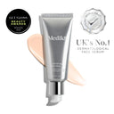 Medik8 Crystal Retinal® tube with a product swatch, award badge, and text showcasing its advanced technology and status as the UK’s No.1 dermatological vitamin A night serum.